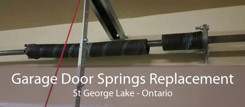 Garage Door Springs Replacement St George Lake - Ontario