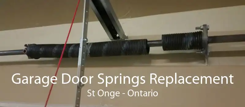 Garage Door Springs Replacement St Onge - Ontario