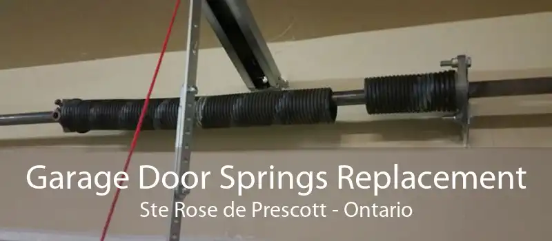 Garage Door Springs Replacement Ste Rose de Prescott - Ontario