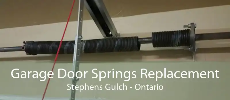 Garage Door Springs Replacement Stephens Gulch - Ontario
