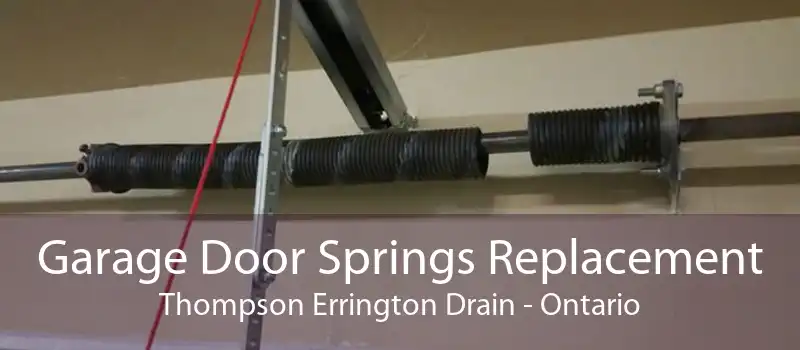 Garage Door Springs Replacement Thompson Errington Drain - Ontario