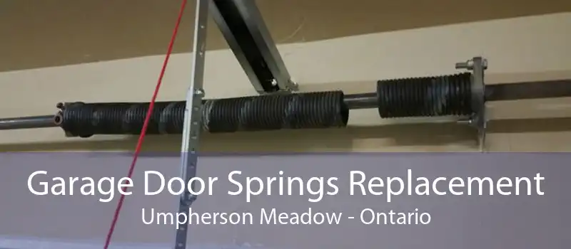 Garage Door Springs Replacement Umpherson Meadow - Ontario