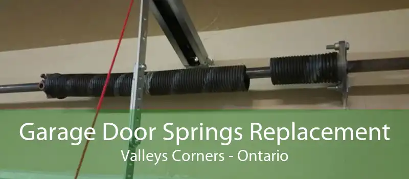 Garage Door Springs Replacement Valleys Corners - Ontario