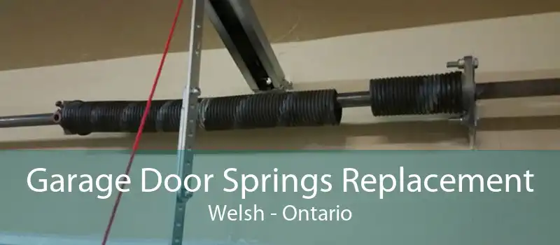 Garage Door Springs Replacement Welsh - Ontario