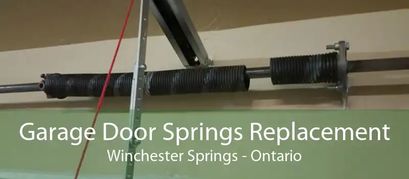 Garage Door Springs Replacement Winchester Springs - Ontario