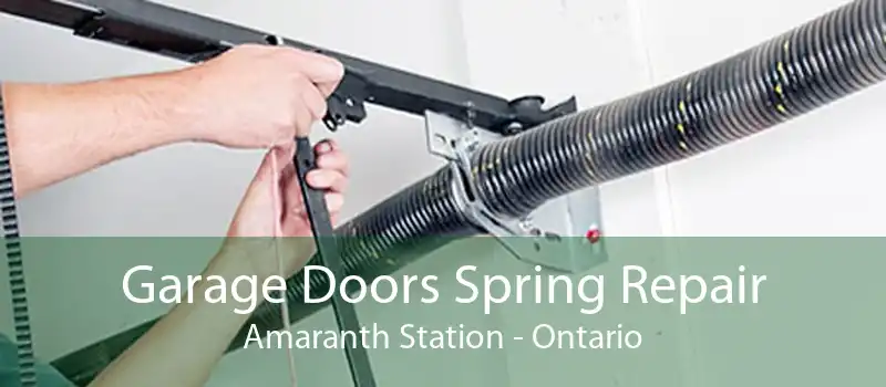 Garage Doors Spring Repair Amaranth Station - Ontario