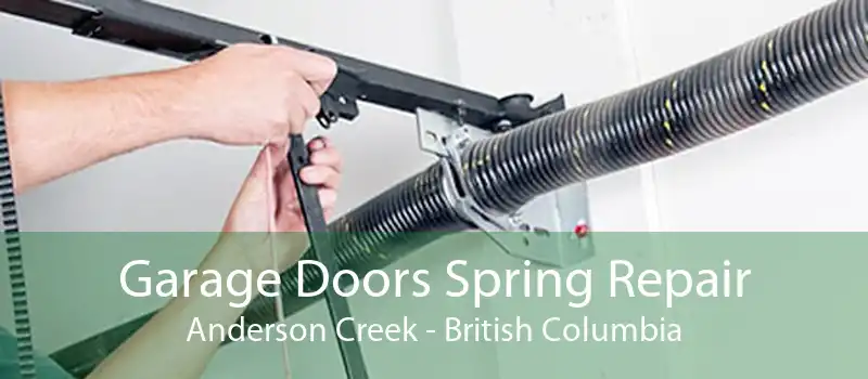 Garage Doors Spring Repair Anderson Creek - British Columbia