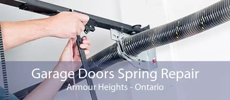 Garage Doors Spring Repair Armour Heights - Ontario