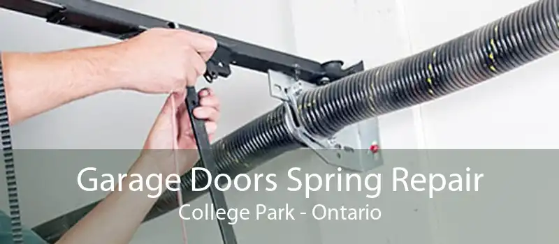 Garage Doors Spring Repair College Park - Ontario