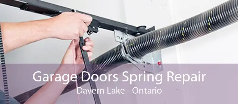 Garage Doors Spring Repair Davern Lake - Ontario