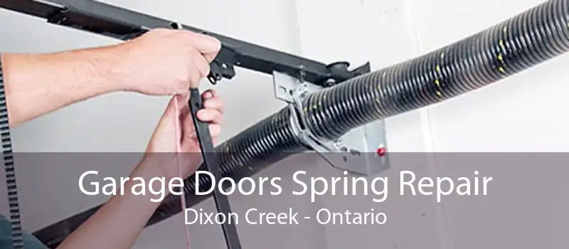 Garage Doors Spring Repair Dixon Creek - Ontario