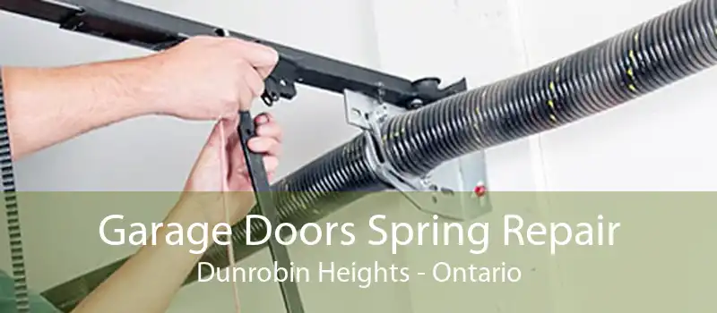 Garage Doors Spring Repair Dunrobin Heights - Ontario