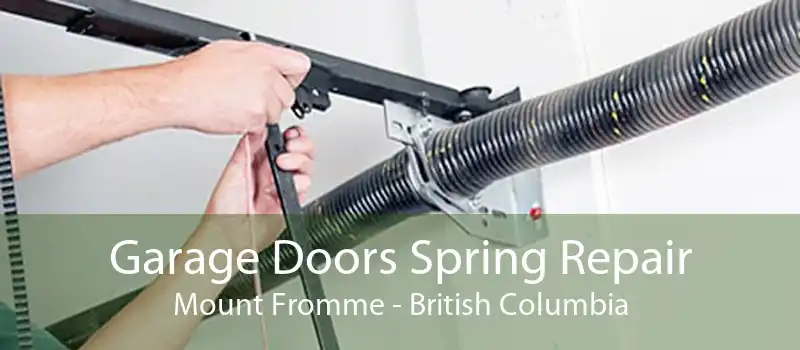 Garage Doors Spring Repair Mount Fromme - British Columbia