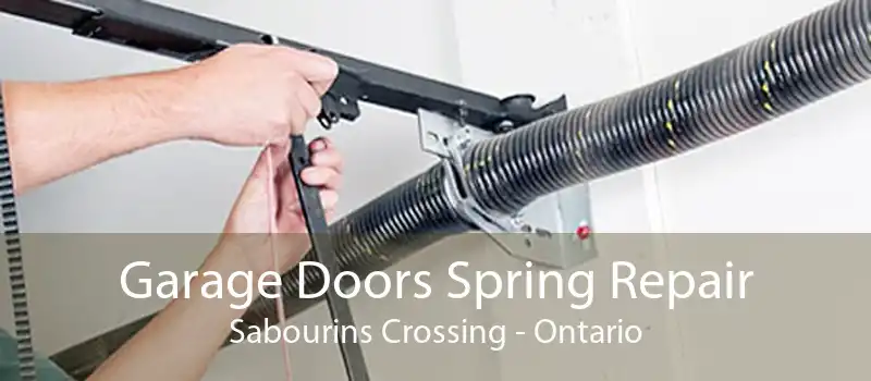 Garage Doors Spring Repair Sabourins Crossing - Ontario