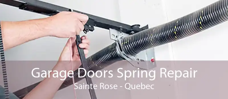 Garage Doors Spring Repair Sainte Rose - Quebec