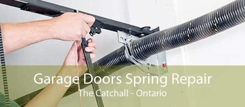 Garage Doors Spring Repair The Catchall - Ontario