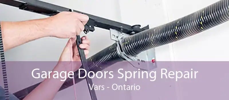 Garage Doors Spring Repair Vars - Ontario
